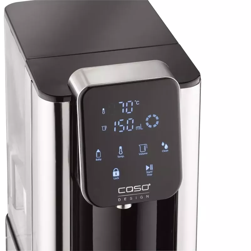 Caso Hot 7 Turbo Hot Water Dispenser, 2.7 L, 2200-2600 W, Black/Stainless Steel