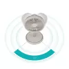 Stand fan Duux Rize Flex 21 cm, 4 speeds, oscillation, 10 W, greige