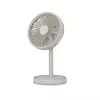 Stand fan Duux Rize Flex 21 cm, 4 speeds, oscillation, 10 W, greige