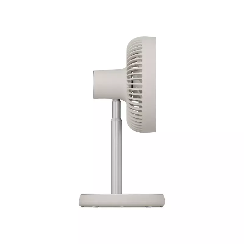 Stand fan Duux Rize Flex 21 cm, 4 speeds, oscillation, 10 W, greige