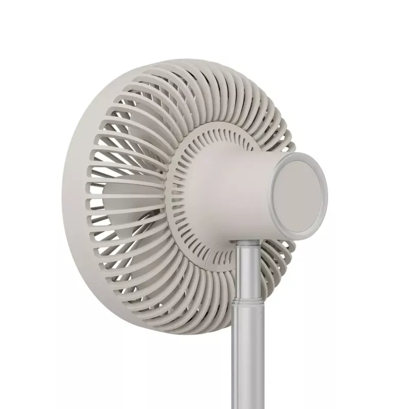 Stand fan Duux Rize Flex 21 cm, 4 speeds, oscillation, 10 W, greige