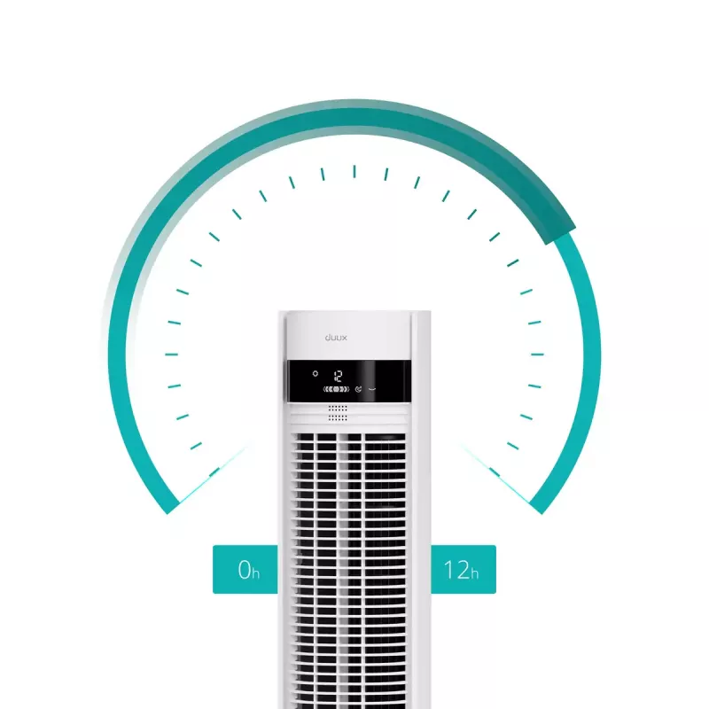 Tower fan Duux Elevate DXTF02 — 29 cm diameter, 12 speeds, oscillation, 4–40 W, white