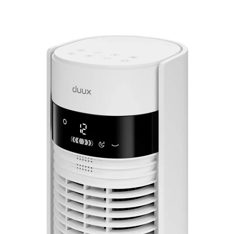 Tower fan Duux Elevate DXTF02 — 29 cm diameter, 12 speeds, oscillation, 4–40 W, white