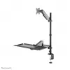 Desk mounted sit-stand workstation Neomounts DS90-325BL1 9 kg height adjustment