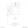 Neomounts bolt-down TV desk mount DS42-430BL12 max 50kg 23-43in