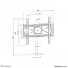 Neomounts bolt-down TV desk mount DS42-430BL14 max 50kg 32-55in