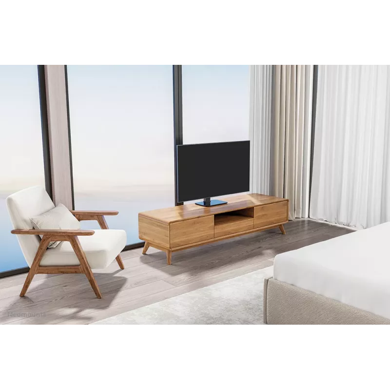 Neomounts DS45-430BL12 TV stand 23-43 inch- swivel, 109.2 cm (43 inch), 100 x 100 mm, 200 x 200 mm, -35 - 35°, Steel, Black