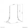 Neomounts DS45-430BL19 TV stand 23-75 inch