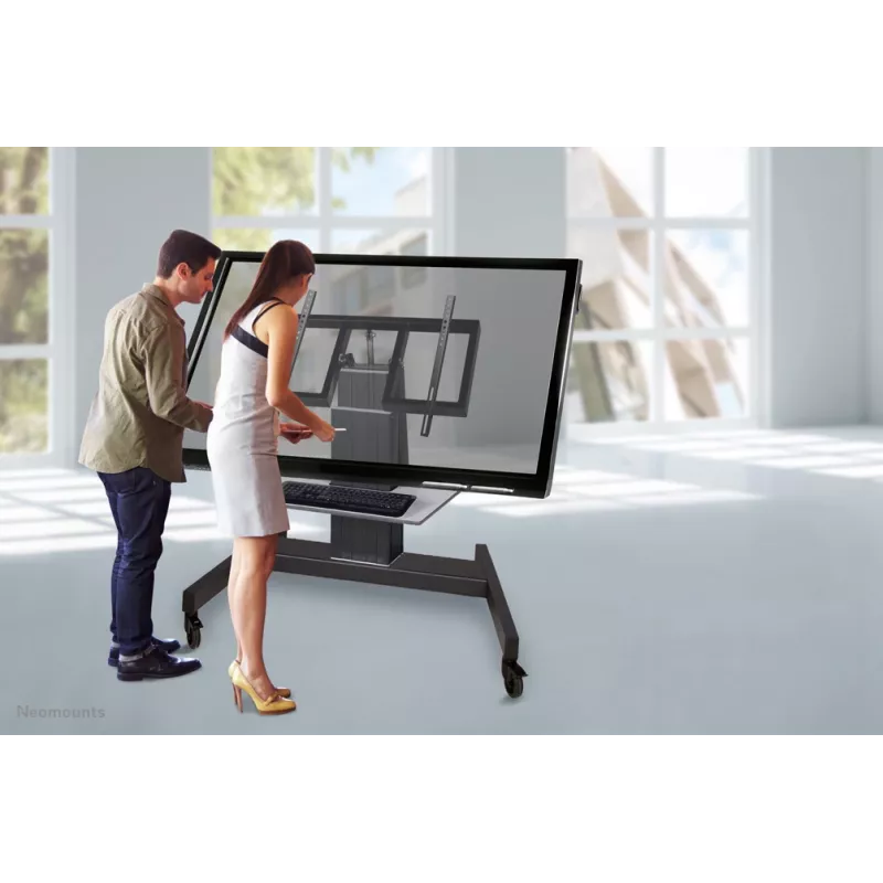 Neomounts PLASMA-M2500TBLACK TV trolley 42-100 inch - motorised - table tilt function