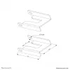 Neomounts ABL-875 Wheel lock set for trolleys (2 pcs)