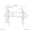 Neomounts heavy duty tv wall mount 125 kg 43-98 inch VESA 100x100-800x600