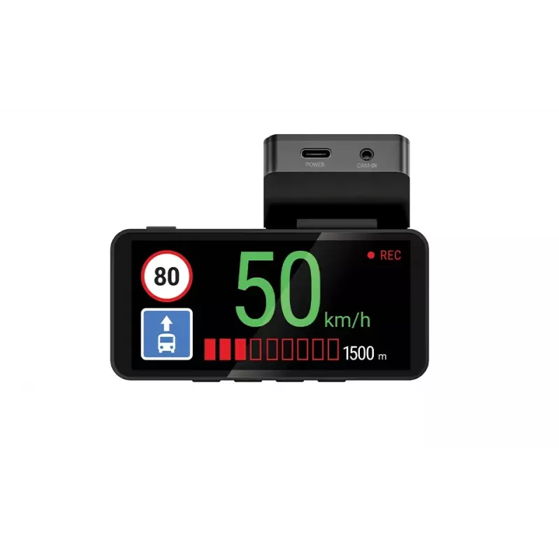 Dashcam Navitel R87 GPS car camera with 412x960 IPS display and GPS, pre-installed maps
