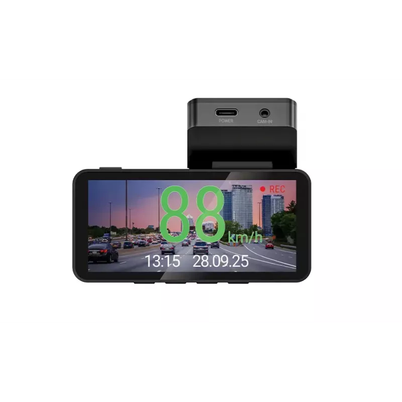 Dashcam Navitel R87 GPS car camera with 412x960 IPS display and GPS, pre-installed maps