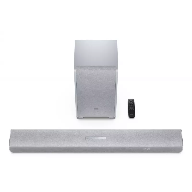 Sharp HT-SBW53121(SL) soundbar speaker Silver 3.1.2 channels 182 W