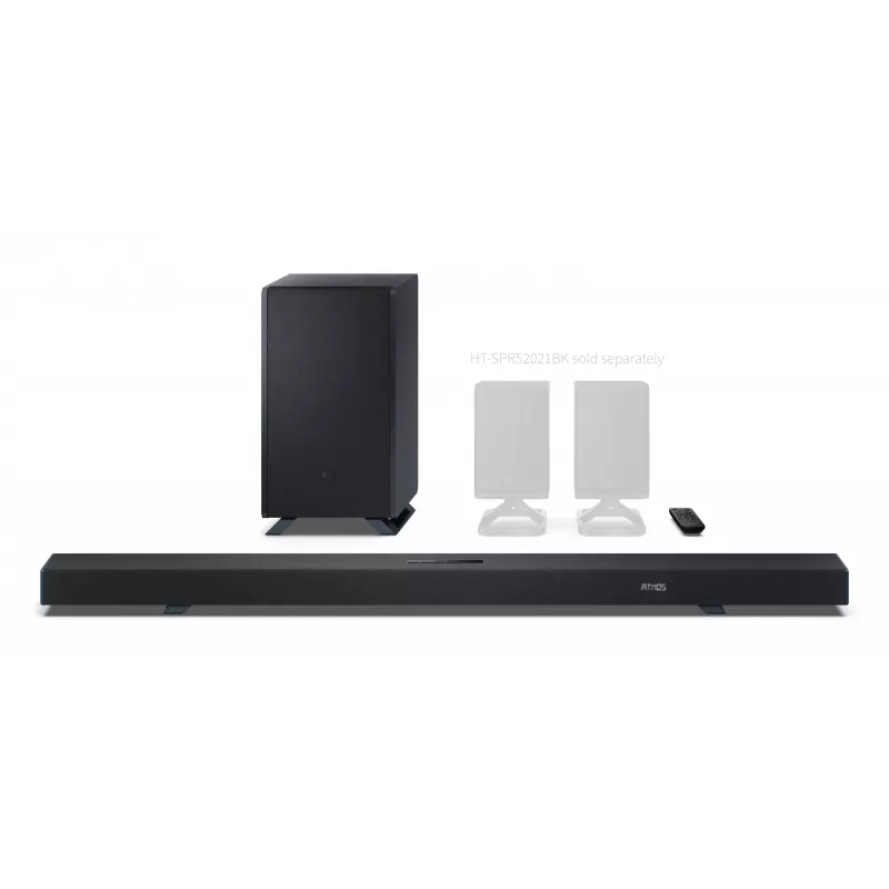 Sharp HT-SBW55121(BK) soundbar speaker Black 5.1.2 channels 212 W