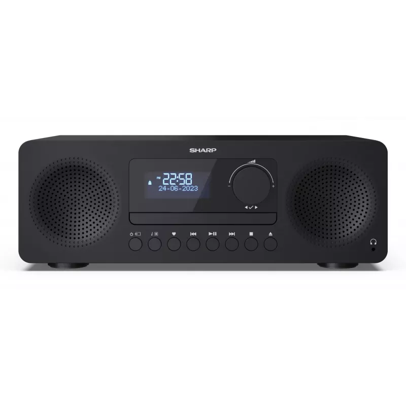 Home audio micro system Sharp XL-B720D 30 W, 2-way speakers, DAB/DAB+/FM, optical disc player, black