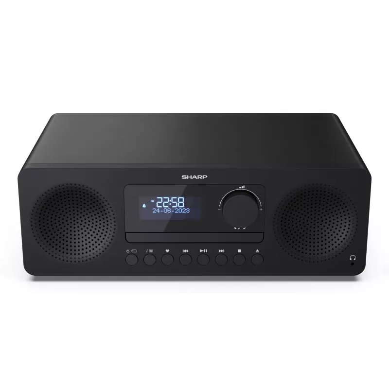 Home audio micro system Sharp XL-B720D 30 W, 2-way speakers, DAB/DAB+/FM, optical disc player, black