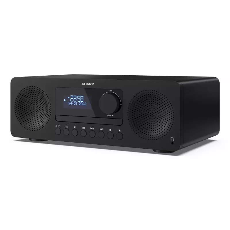 Home audio micro system Sharp XL-B720D 30 W, 2-way speakers, DAB/DAB+/FM, optical disc player, black