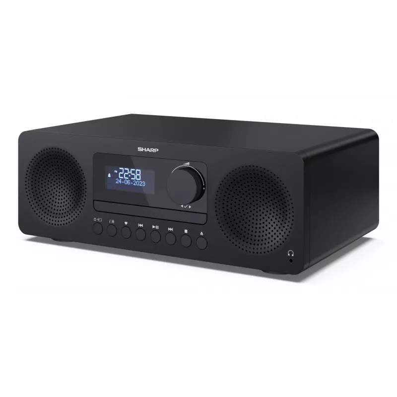 Home audio micro system Sharp XL-B720D 30 W, 2-way speakers, DAB/DAB+/FM, optical disc player, black