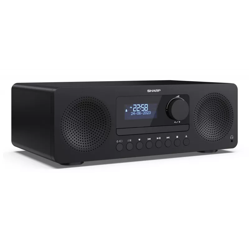 Home audio micro system Sharp XL-B720D 30 W, 2-way speakers, DAB/DAB+/FM, optical disc player, black