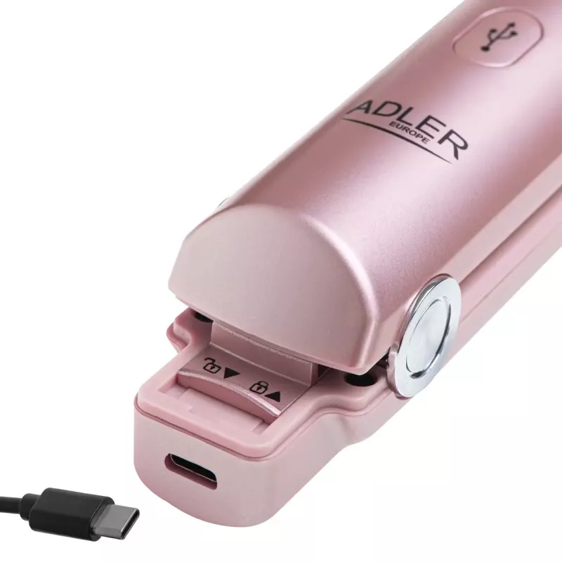 Cordless hair straightener Adler AD 2327 with ceramic heating system, temperature 160–220 °C