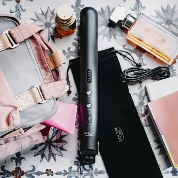 Cordless Hair Straightener Adler AD 2327 — Ceramic Heating System, 160–220 °C, USB Charging