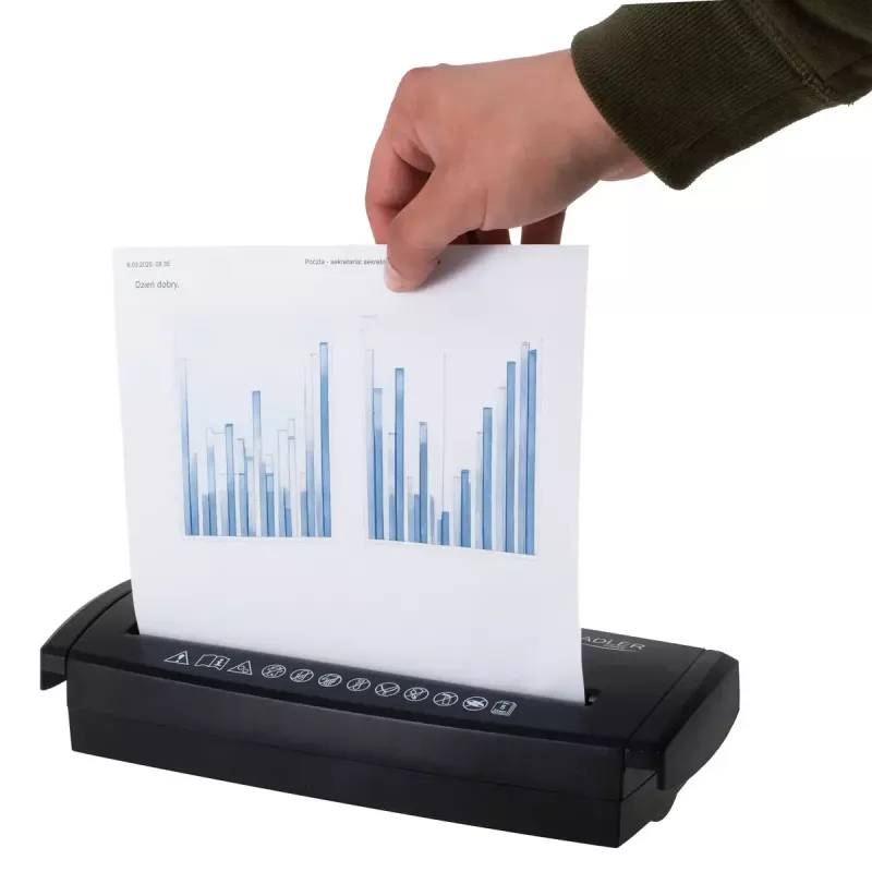 Paper Shredder Adler AD 1040 Cross Cut — up to 10 sheets, cross-cut shredding