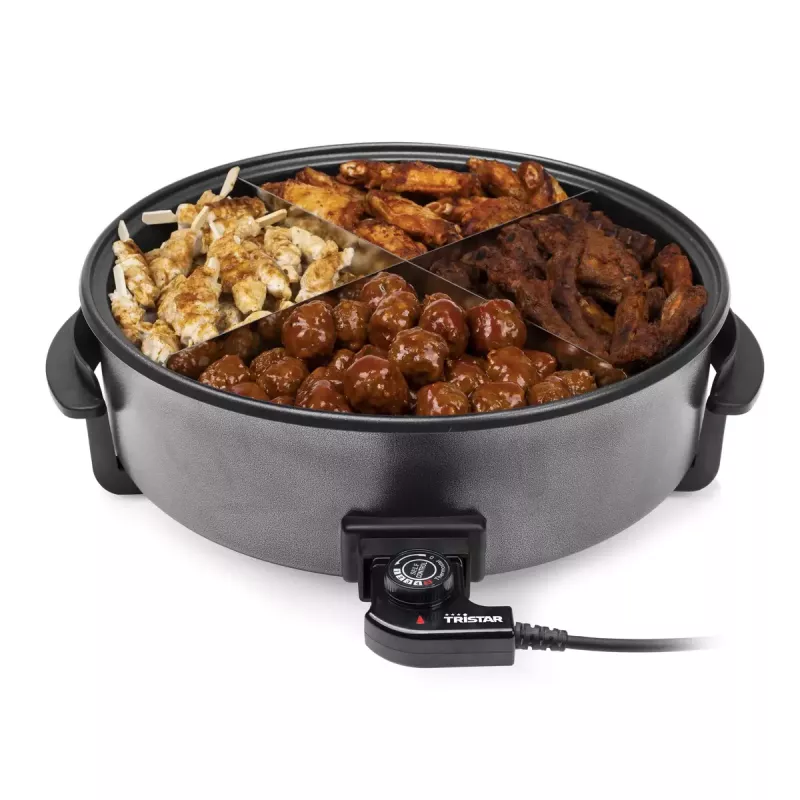 Electric frying pan Tristar PZ-9145 XXL - 40 cm, 1500 W, black