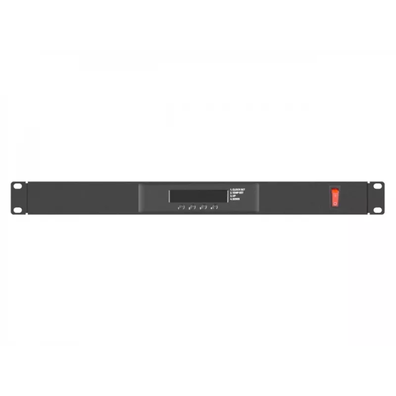 Top panel LANBERG AK-1503-B — 1U, 4 fans, built-in fan, on/off switch, 230 V, 76 W, 483×322×44.5 mm