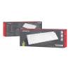 Mechanical keyboard GENESIS THOR 404, full-size USB, QWERTY English, RGB backlight, white