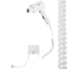 Wall-mount hair dryer Adler AD 2285 — 2000 W, 3 temperature settings, cool shot, white
