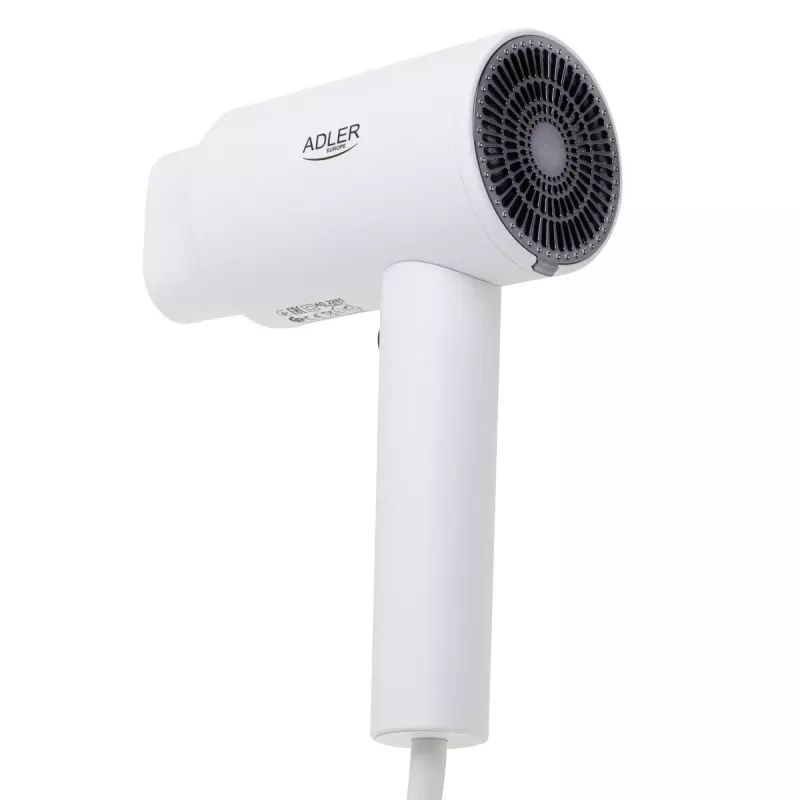 Wall-mount hair dryer Adler AD 2285 — 2000 W, 3 temperature settings, cool shot, white