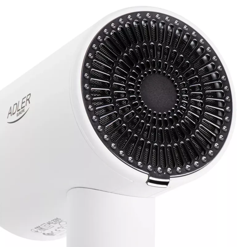Wall-mount hair dryer Adler AD 2285 — 2000 W, 3 temperature settings, cool shot, white
