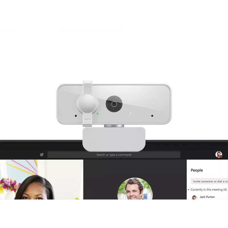 Webcam Lenovo 310 Full HD 1920x1080 30fps USB 2.0 White, clip mount