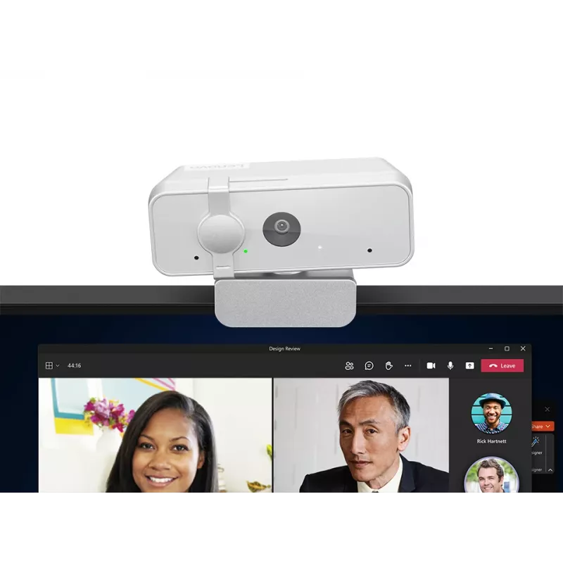 Webcam Lenovo 310 Full HD 1920x1080 30fps USB 2.0 White, clip mount