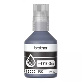 Ink cartridge Brother BTD100BK original — black, 108 ml, 7500 pages, 56×123×55.5 mm