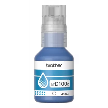 Ink bottle Brother BTD100C cyan original 48.8 ml for Brother printers, 91 g