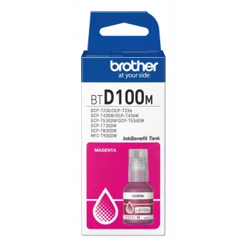 Ink bottle Brother BTD100M magenta original, 48.8 ml, 5000 pages