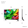 TV LG 55QNED85A3C 55 inch 4K QNED evo Smart TV, WebOS, Motion Pro, Wi‑Fi, Ethernet, DVB-T/T2, Black