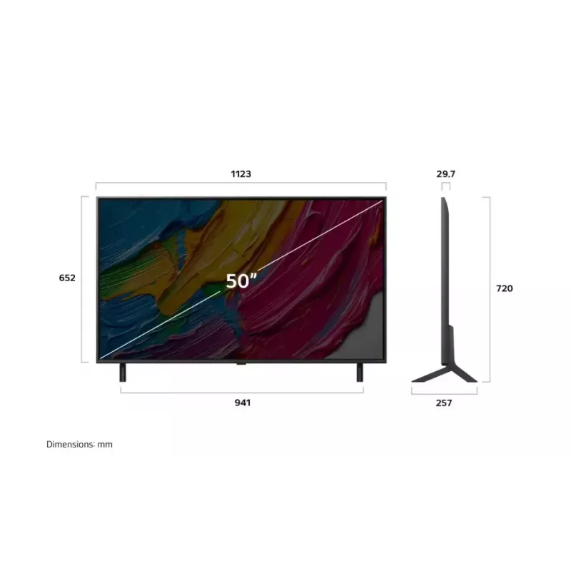 LG QNED 50QNED80A3A TV 127 cm (50 inch) 4K Ultra HD Smart TV Wi-Fi Black