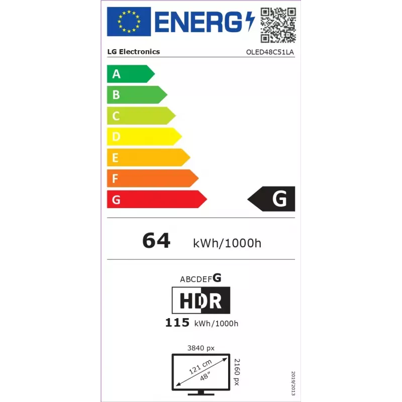 LG OLED evo AI OLED48C51LA TV 121.9 cm (48 inch) 4K Ultra HD Smart TV Wi-Fi Black