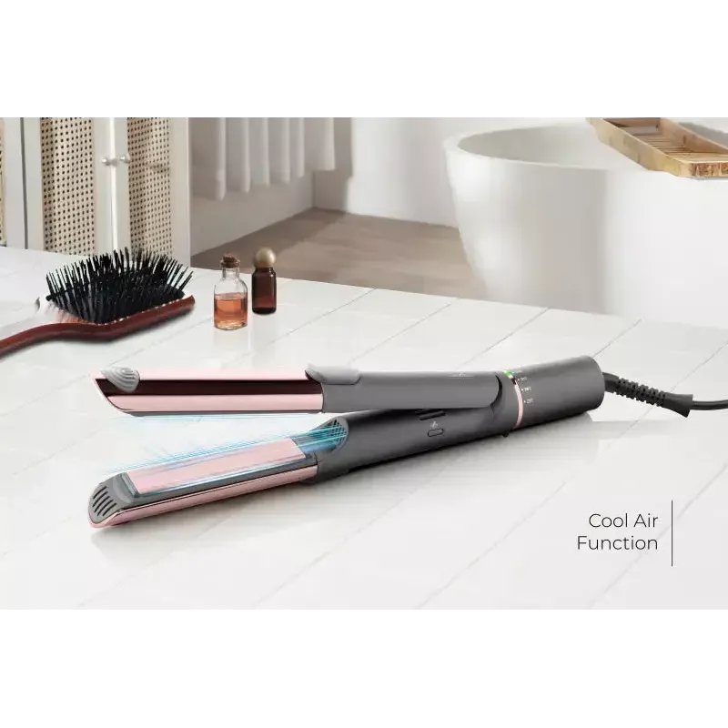 Curling iron ETA Fenité Exclusive 56 W, ceramic tourmaline plates, 9 heat levels, LED display, 1.7 m cord