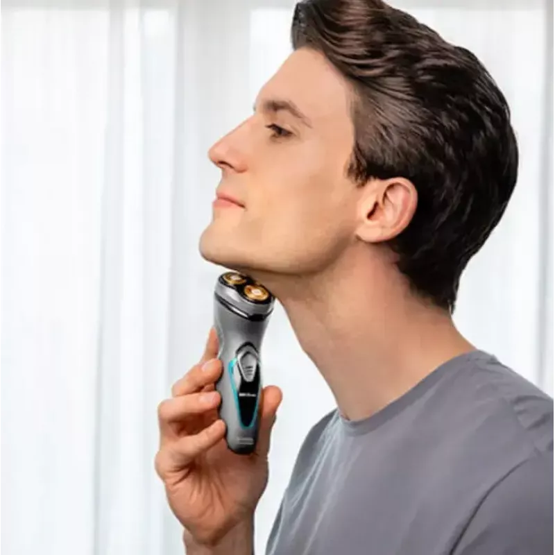 Cecotec 04199 Men's Shaver Rotation Shaver Trimmer Titanium 3D Head