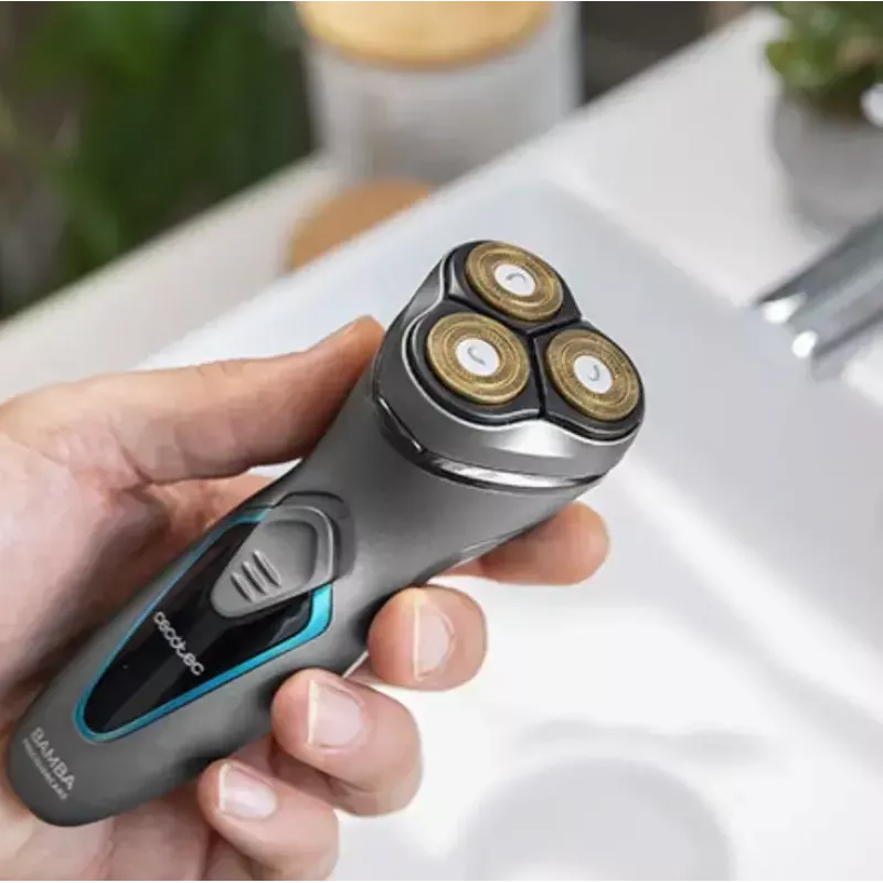 Cecotec 04199 Men's Shaver Rotation Shaver Trimmer Titanium 3D Head