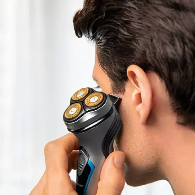 Cecotec 04199 Men's Shaver Rotation Shaver Trimmer Titanium 3D Head