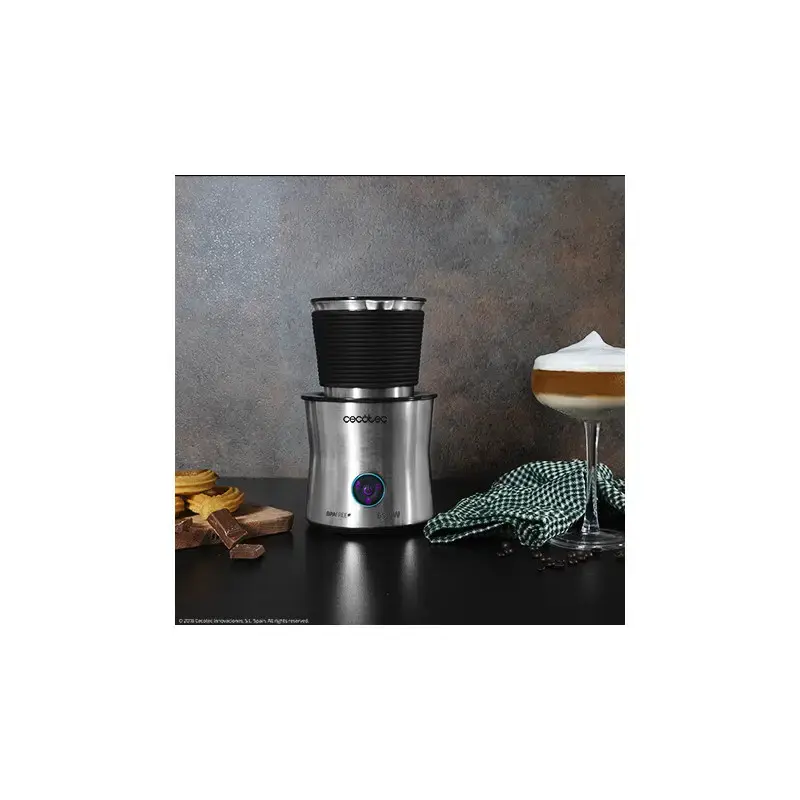 Milk frother/warmer CECOTEC 01518 — Automatic, 650 W, stainless steel bowl, silver