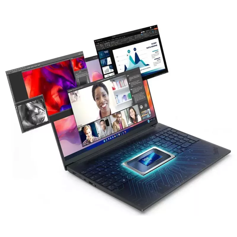 Laptop Lenovo ThinkPad E16 Gen 3 (Intel) — 16 inch WUXGA, Intel Core Ultra 5 225U, 16 GB DDR5, 512 GB SSD, Windows 11 Pro, Black