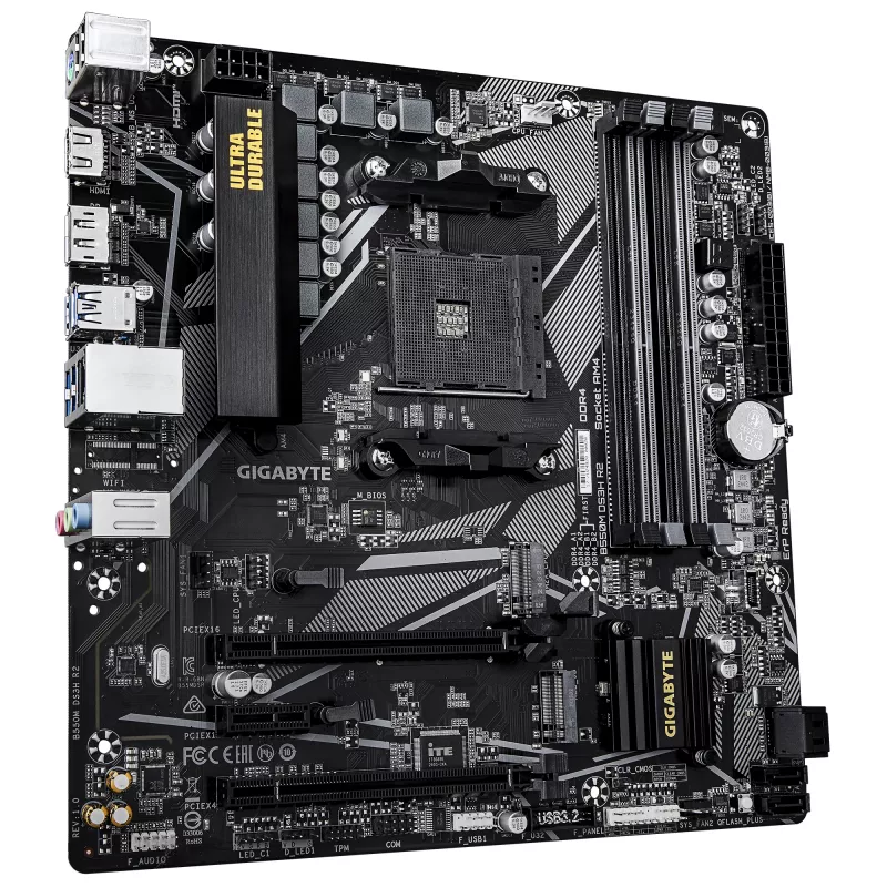 Motherboard GIGABYTE B550M DS3H R2, B550, Socket AM4, Micro ATX