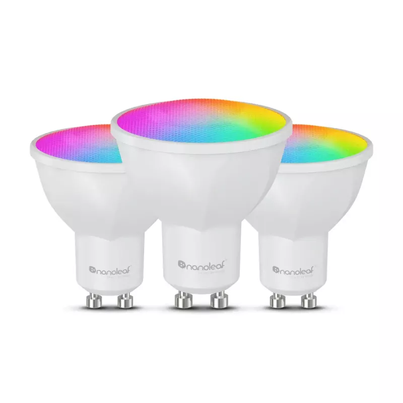Smart bulb Nanoleaf N7502B02-3GU10 RGBCW Wi‑Fi 3 pcs pack GU10