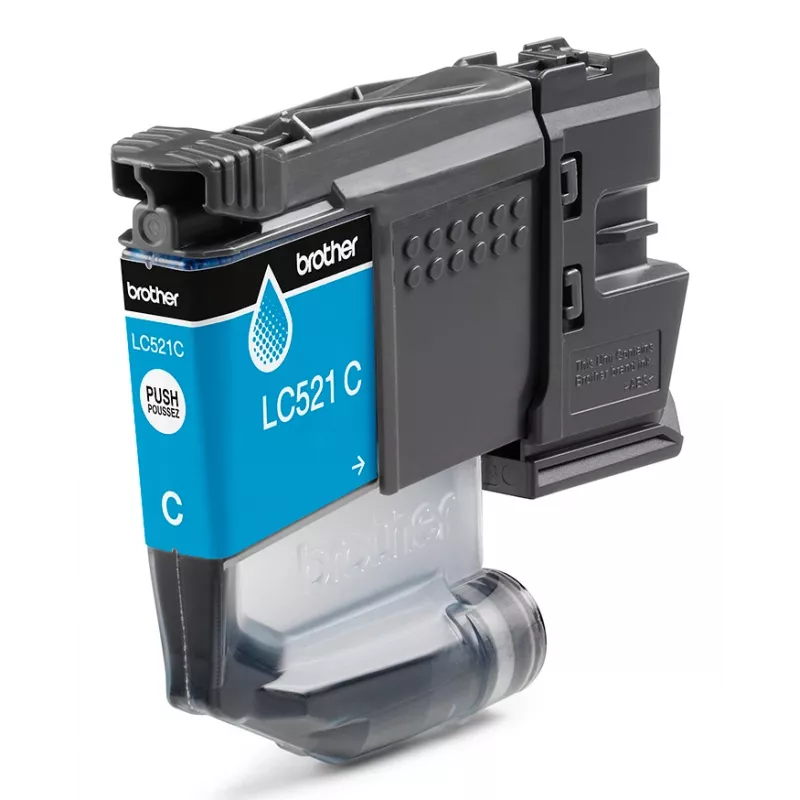 Brother LC521C Genuine Ink Cartridge - Cyan